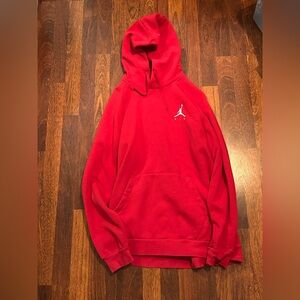 Nike Jordan Jumpman Air Hoodie Men’s Large Red Pullover Sweatshirt NWOT